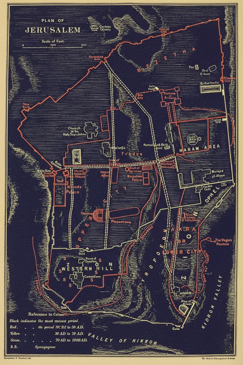 Antonia Fortress site — Praetorium, Jerusalem by Unknown (Roman)