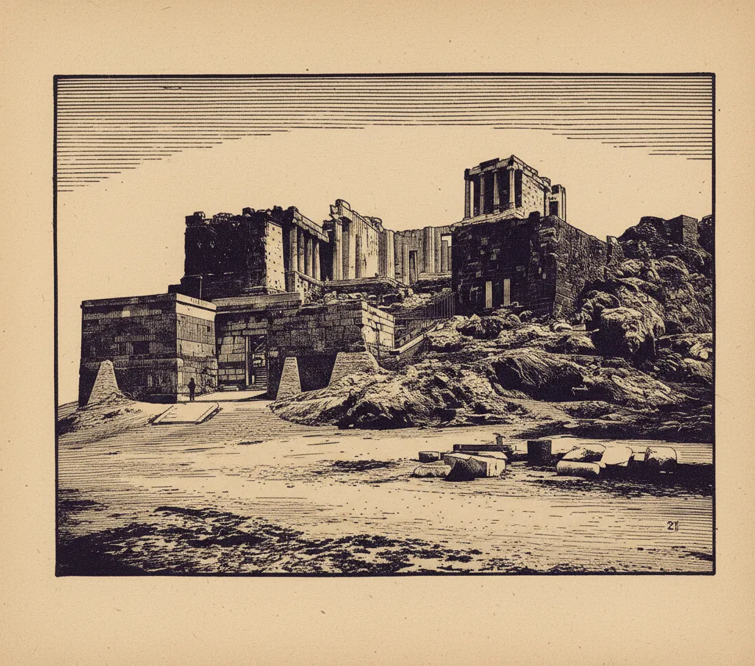 Eastern Gate (Beautiful Gate), Jerusalem — engraving by Unknown