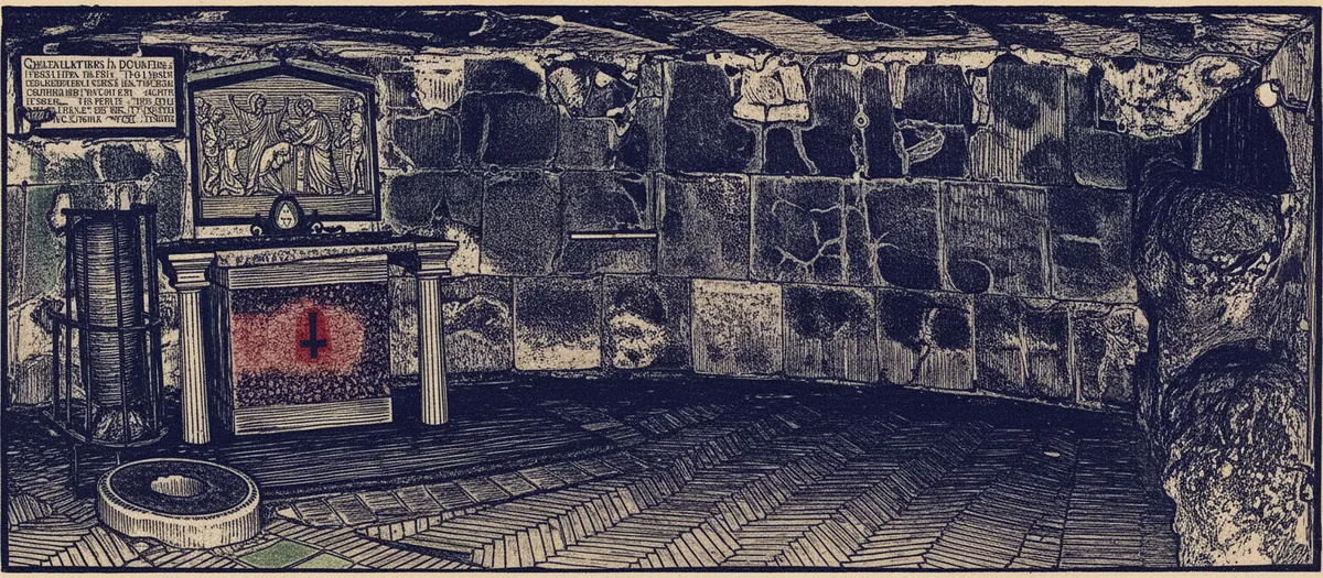 Mamertine Prison, Rome — where Paul wrote by Unknown (Roman)