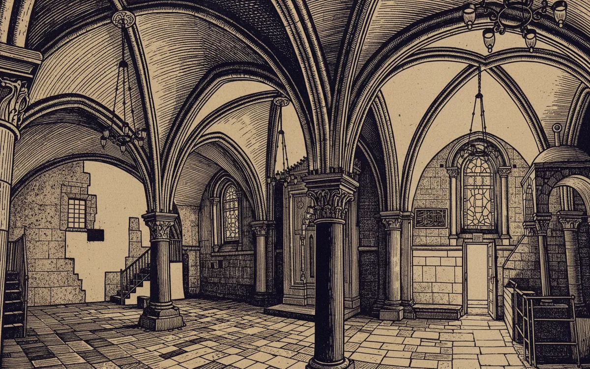 The Cenaculum (Upper Room), Jerusalem by Unknown (Crusader-era)