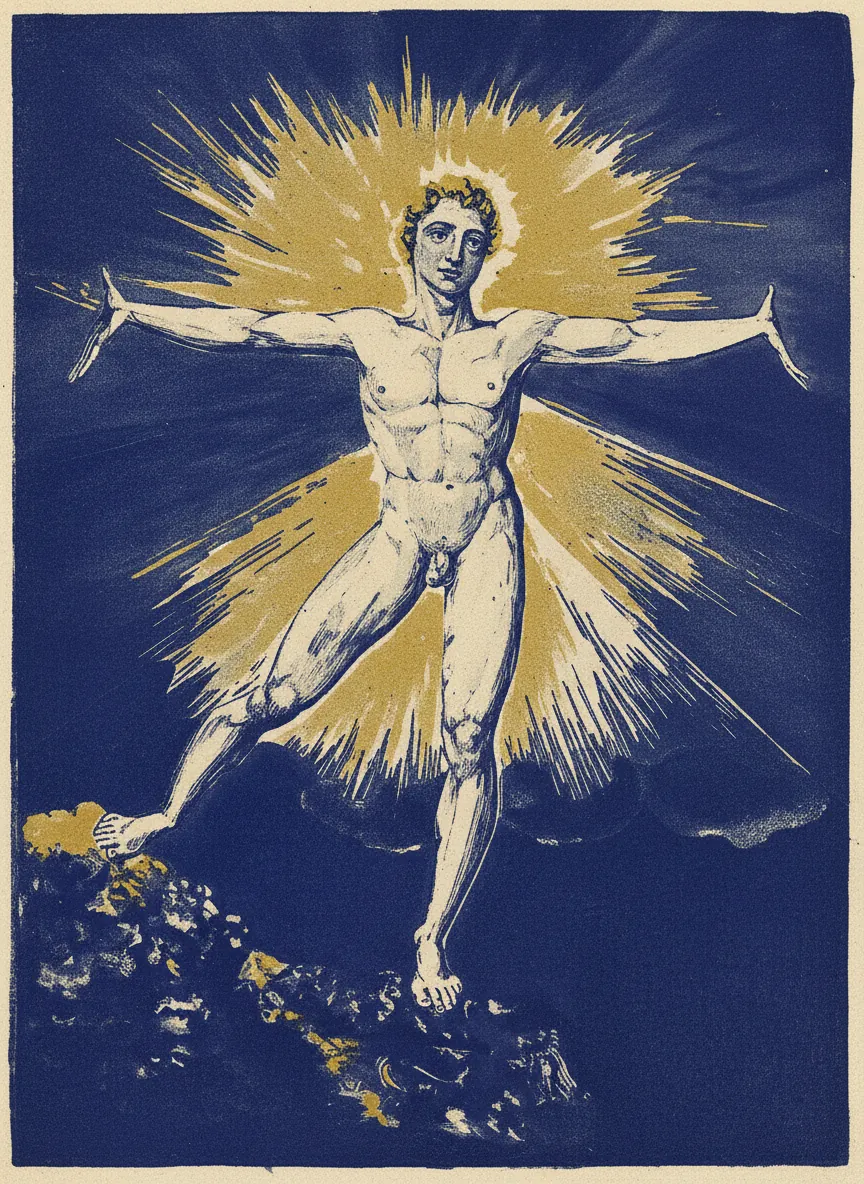 Glad Day / Albion Rose by William Blake
