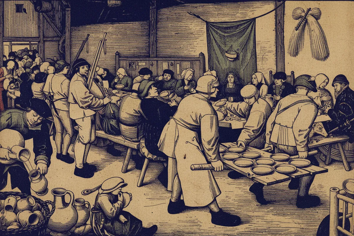 Peasant Wedding by Pieter Bruegel the Elder
