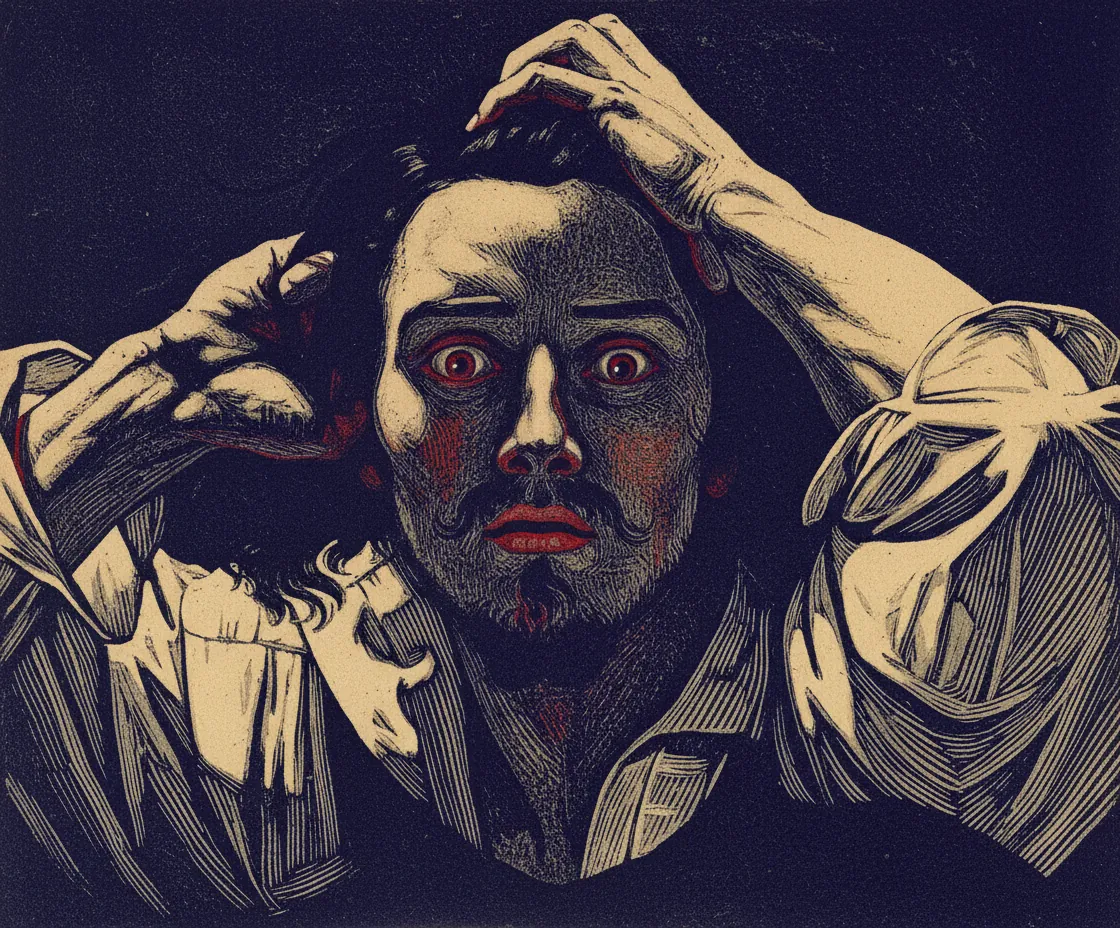 The Desperate Man by Gustave Courbet