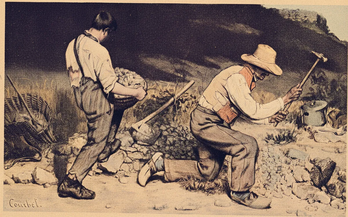 The Stone Breakers by Gustave Courbet
