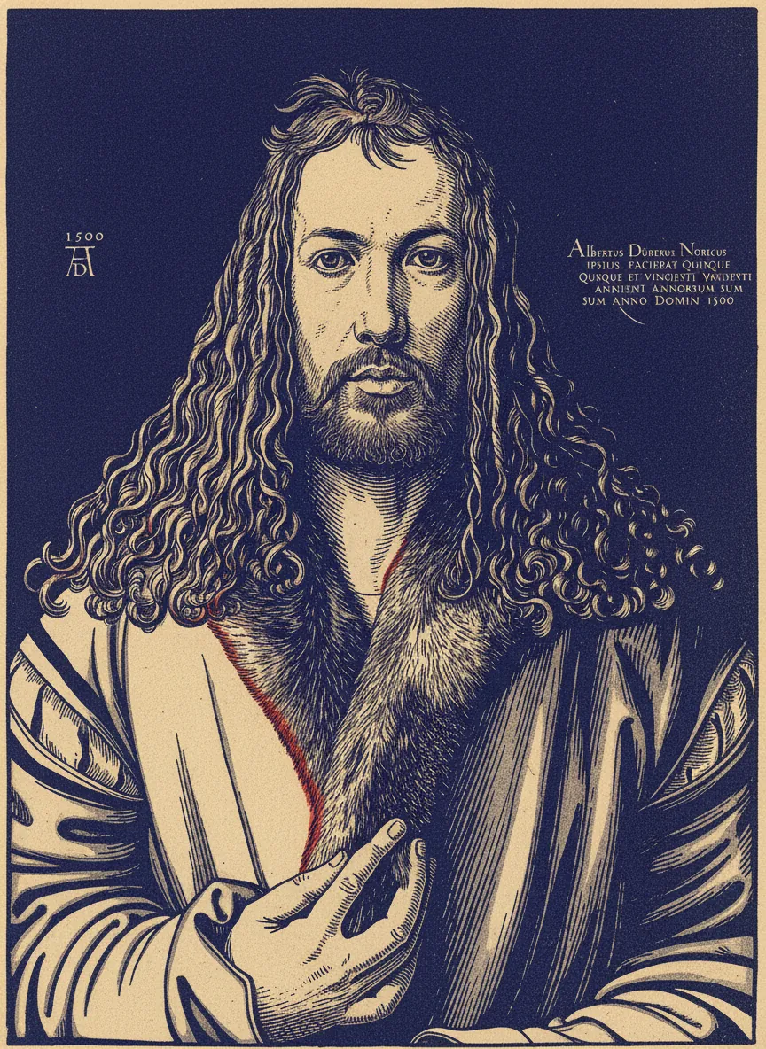 Self-Portrait at Twenty-Eight by Albrecht Dürer