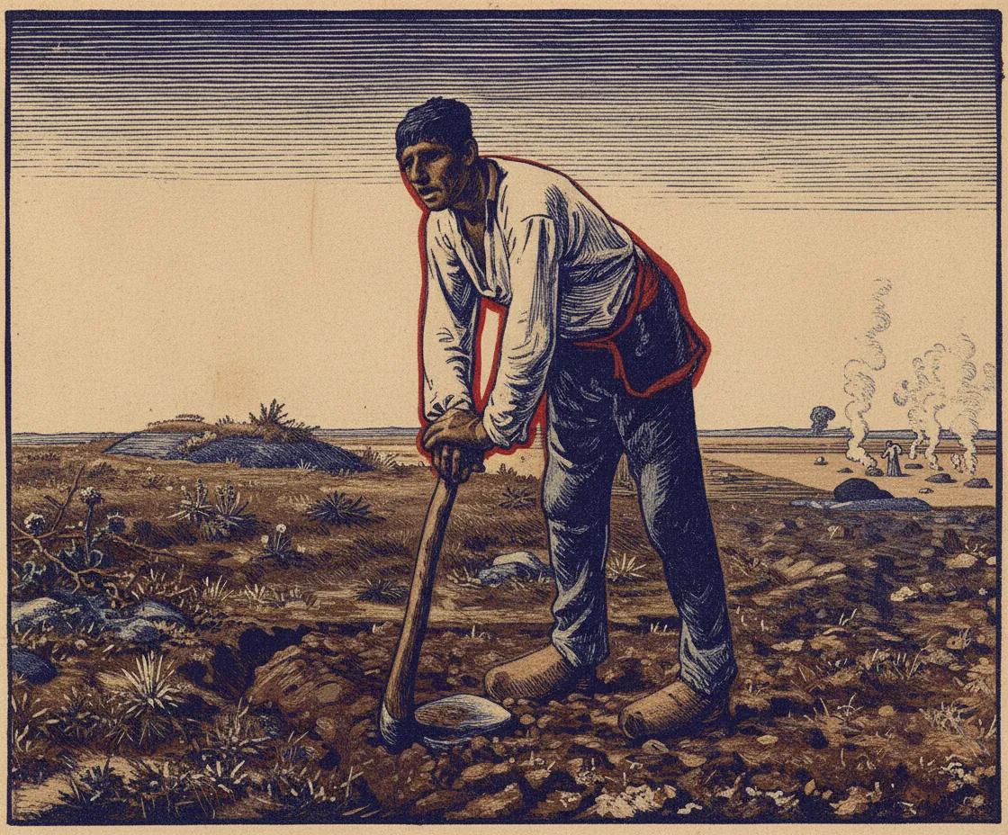 Man with a Hoe by Jean-François Millet