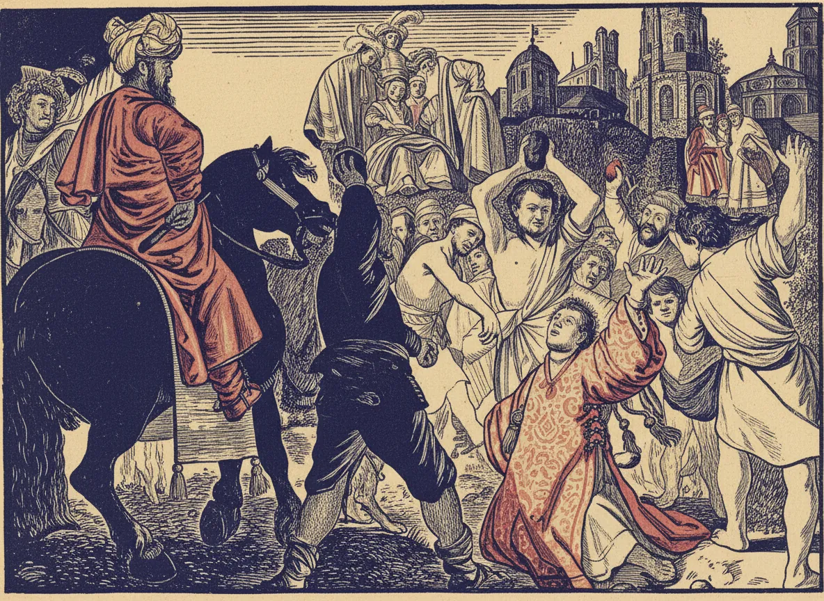 The Stoning of Saint Stephen by Rembrandt van Rijn