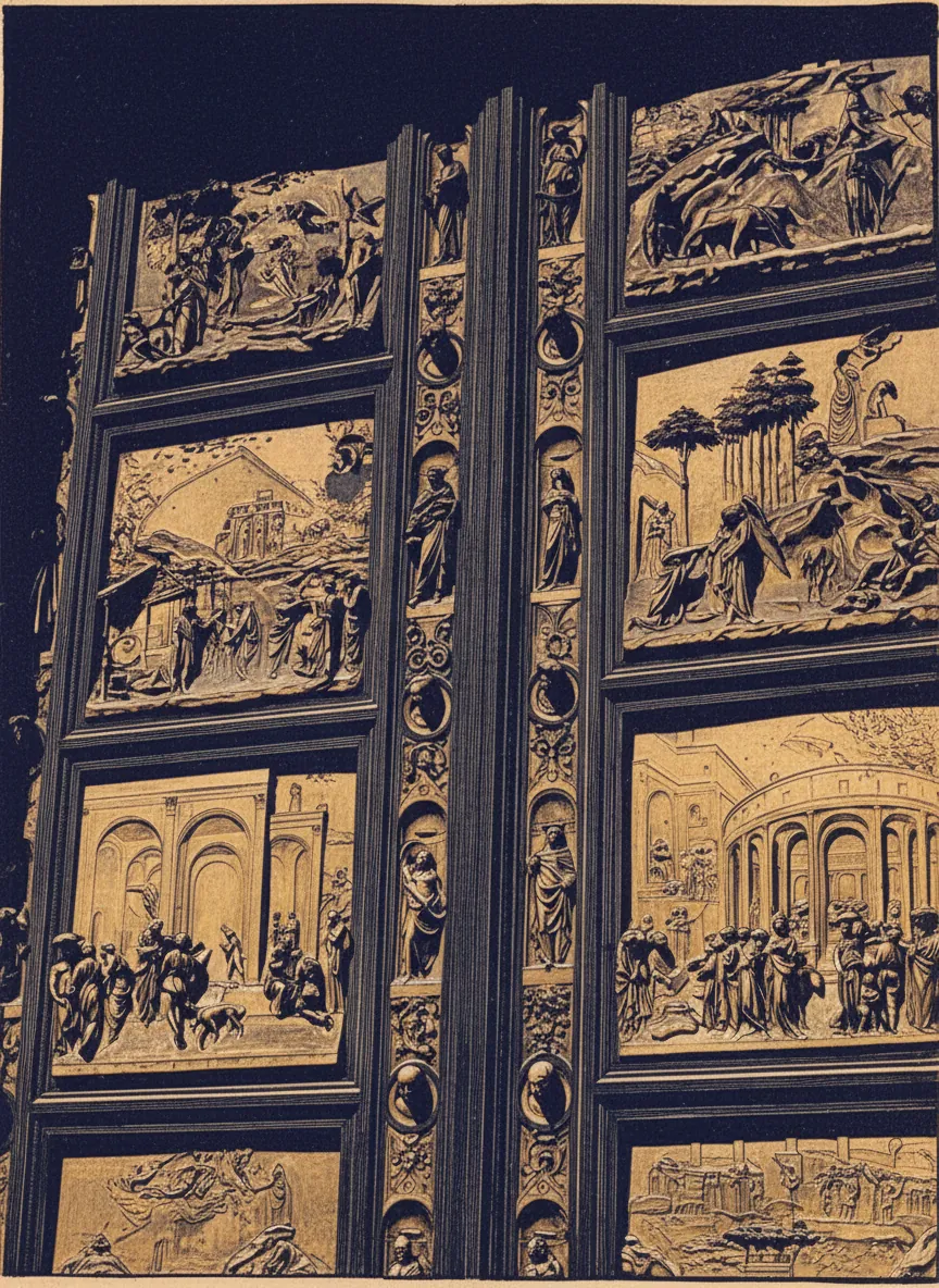 Gates of Paradise — Joseph and the Grain panel by Lorenzo Ghiberti