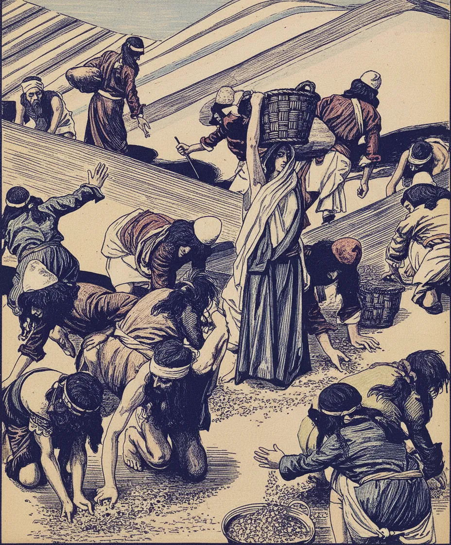 The Gathering of the Manna by James Tissot